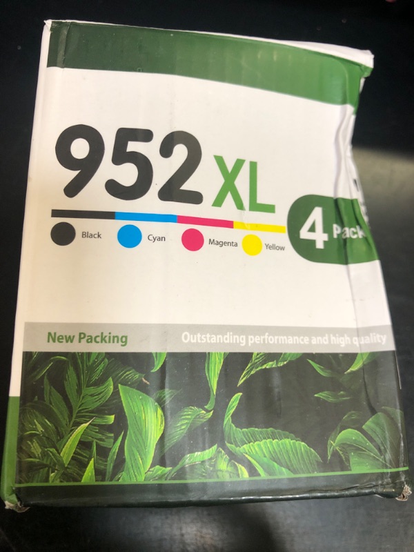 Photo 1 of 952XL High-Yield Ink Cartridges (4-Pack, Black/Cyan/Magenta/Yellow) Replacement for HP OfficeJet Pro 7740 8210 8216 8218 8710 8715 8716 8717 8719 8720 8725 Printer
