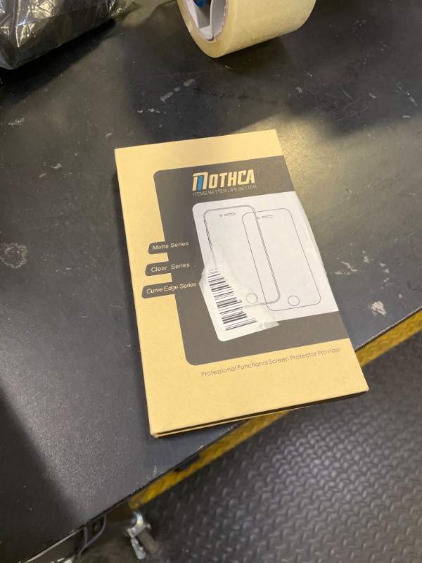 Photo 1 of Mothca Matte Glass Screen Protector for iPhone 16e / iPhone 14 / iPhone 13 / iPhone 13 Pro [6.1 Inch] Anti-Glare & Anti-Fingerprint Tempered Glass, [Easy Installation Frame] Smooth as Silk