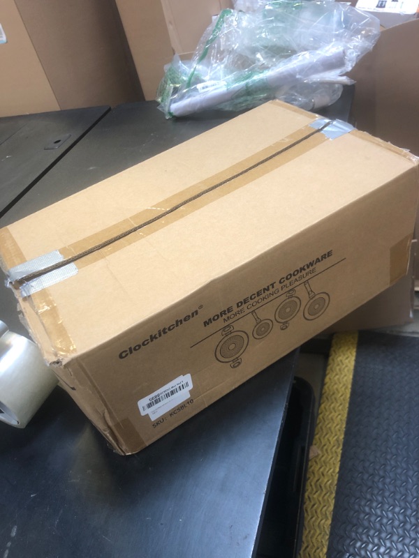 Photo 1 of Pots and Pans Set,Aluminum Cookware Set, Nonstick Ceramic Coating, Fry Pan, Stockpot with Lid, Blue,10 Pieces