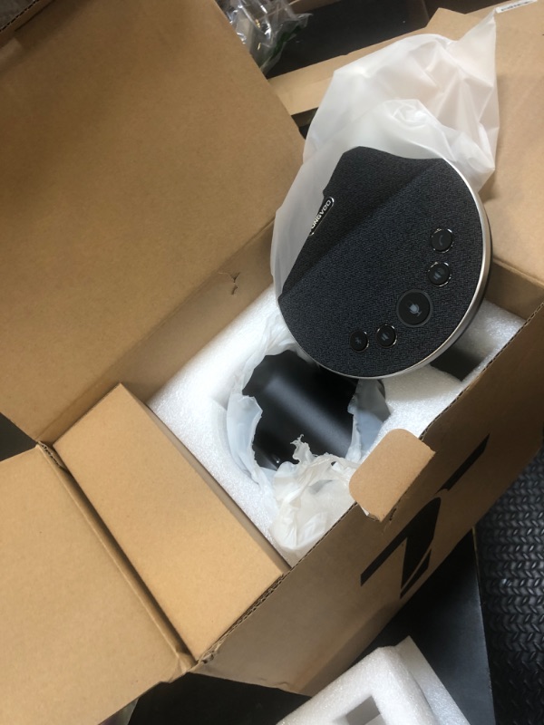 Photo 1 of TONGVEO 4K Conference Room Camera System, AI Auto-Tracking PTZ Camera 5X Digital Zoom with Speakerphone Set 120° Wide-Angle USB3.0 for Zoom YouTube Teams OBS and More