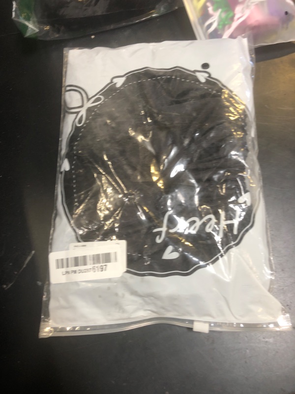 Photo 1 of Jumbo Shower Cap for Men and Women with Box Braid, Locs, Long Curly Hair to Prevent Frizz