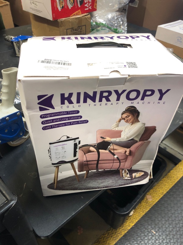 Photo 1 of Cold Therapy Machine with Programmable Timer, Portable Ice Machine for Knee After Surgery, Knee Replacement Recovery System, Cryotherapy Pain Relief w/Compression Pad for,Shoulder, Hip and Ankle