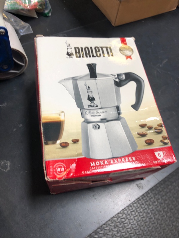 Photo 1 of Bialetti Moka Express 6 Cup, 1 EA, silver, 6800, 06800