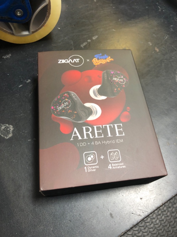 Photo 1 of Linsoul ZiiGaat x Fresh Reviews Arete in Ear Monitor, 1DD+4BA Hybrid Earphone IEM, Wired Gaming Earbuds, Studio Monitor Tunning, with Detachable IEM Cable for Musician Audiophile(Black)