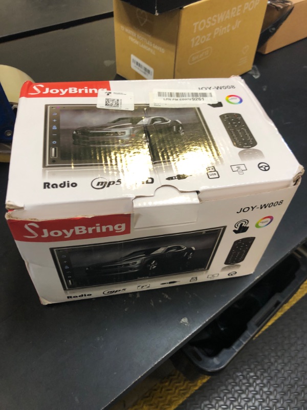 Photo 1 of SJoyBring Upgrade Wireless Double Din Car Stereo with Apple CarPlay, Android Auto, Bluetooth, 4-Channel RCA, 2 Subwoofer Ports, 60W*4 High Power, 7" HD Touchscreen Car Radio Receiver, Backup Camera