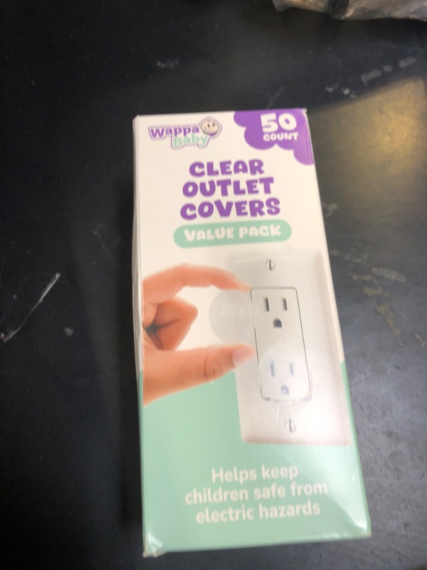 Photo 1 of Clear Outlet Covers (50 Pack) Value Pack – Baby Safety Outlet Plug Covers – Durable & Steady – Child Proof Your Outlets Easily
