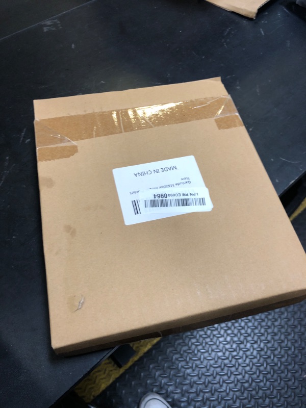 Photo 1 of Ganiude Mailbox Mounting Board,Metal Mailboxes Adapter Plate 4" x 4",Durable, Easy Install, Weather-Resistant, ???? ??????? ?????????, Black
