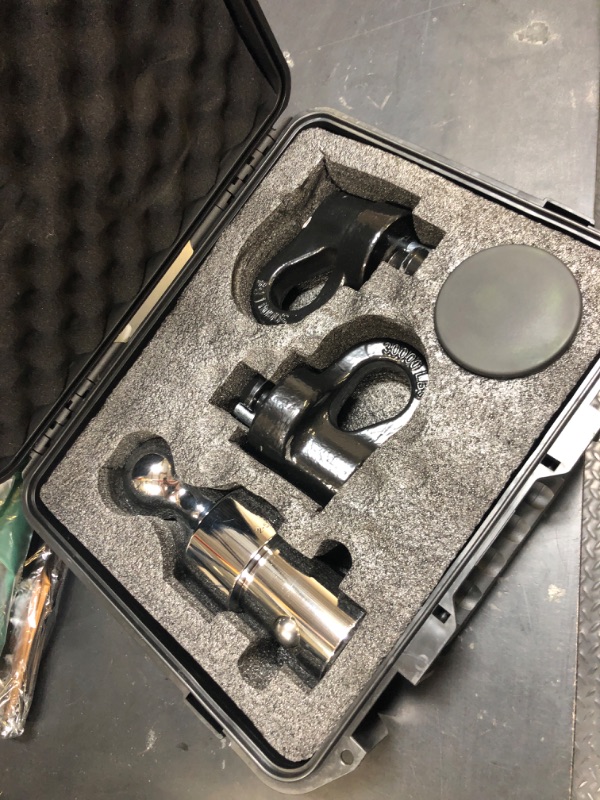 Photo 1 of 60692 - Puck System Gooseneck Hitch Ball Kit with Box, 2-5/16”, 38,000 lbs GTW. Compatible with Ford F250, F350, F450, Chevrolet Silverado 2500, 3500 HD, GMC Sierra 2500, 3500 HD, and Titan XD
