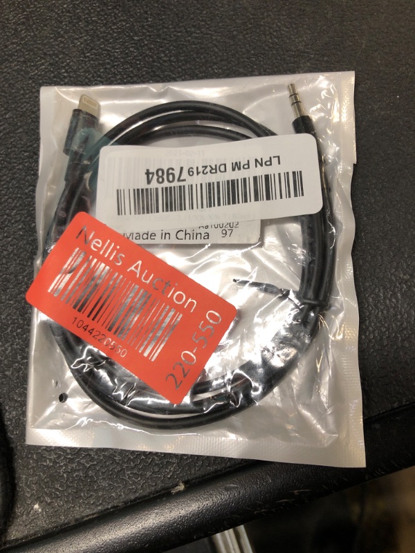 Photo 1 of (Apple MFi Certified) iPhone AUX Cord,Lightning to 1/8 Inch Audio Cable,3.3ft, Headphone Jack Adapter Male Aux Stereo Audio Cable Compatible for iPhone 14/13/12/11/XR/X/8/7 (Black)