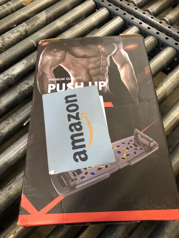 Photo 1 of Push Up Board,Home Gym,Portable Exercise Equipment,Pilates Bar and 20 Fitness Accessories with Resistance Bands and Ab Roller Wheel,Full Body Workout at Home