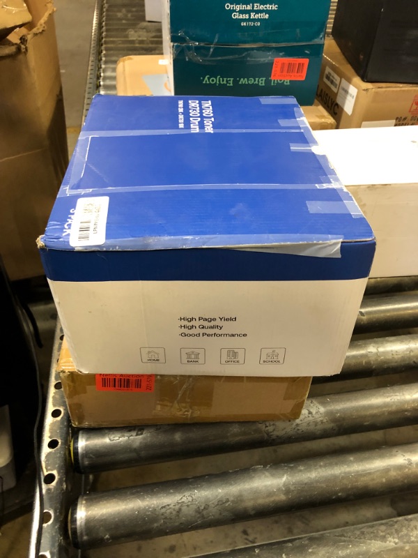 Photo 1 of TN760 Toner Cartridge and DR730 Drum Unit Replacement for Brother TN 760 TN-760 TN730 DR-730 to use with MFC-L2710DW MFC-L2750DW HL-L2370DW DCP-L2550DW Printer (2 Toners, 1 Drum Unit, 3 Pack)