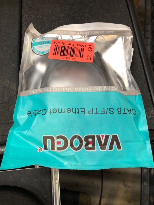 Photo 1 of Vabogu Cat 8 Ethernet Cable, 5ft Heavy Duty High Speed Internet Network Cable, 26AWG, 2000MHz 40Gbps with Gold Plated RJ45 Connectors, Shielded for Indoor & Outdoor Use