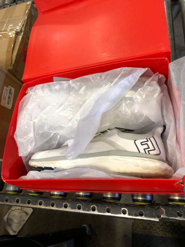 Photo 1 of FootJoy Men's FJ Quantum Golf Shoe, White/White/Grey, 13 Wide