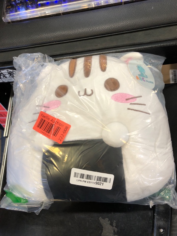 Photo 1 of ABC Plush Rice Ball Onigiri Japanese Sushi Cat 10 inches Soft Cute Design Decoration Food Party Gift