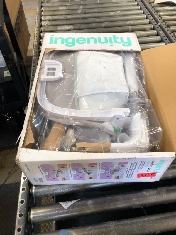 Photo 1 of Ingenuity SimpleComfort Lightweight Compact 6-Speed Multi-Direction Baby Swing, Vibrations & Nature Sounds, 0-9 Months 6-20 lbs (Everston)