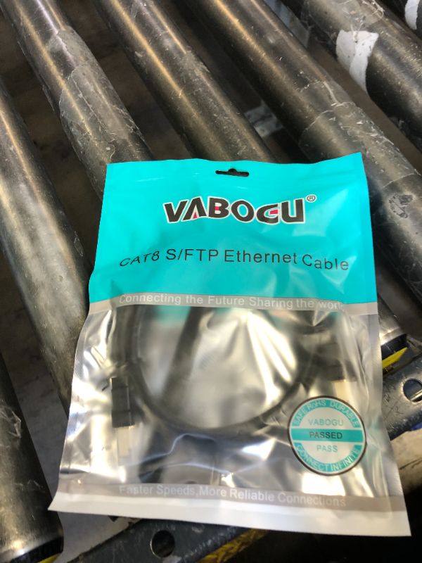 Photo 1 of Vabogu Cat 8 Ethernet Cable, 3ft Heavy Duty High Speed Internet Network Cable, 26AWG, 2000Mhz 40Gbps with Gold Plated RJ45 Connectors, Shielded for Indoor & Outdoor Use
