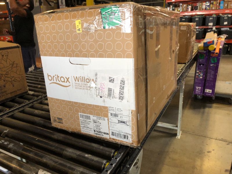 Photo 1 of Britax Willow Brook Baby Travel System, Infant Car Seat and Stroller Combo with Aspen Base, ClickTight Technology, RightSize System and 4 Ways to Stroll, Navy Glacier