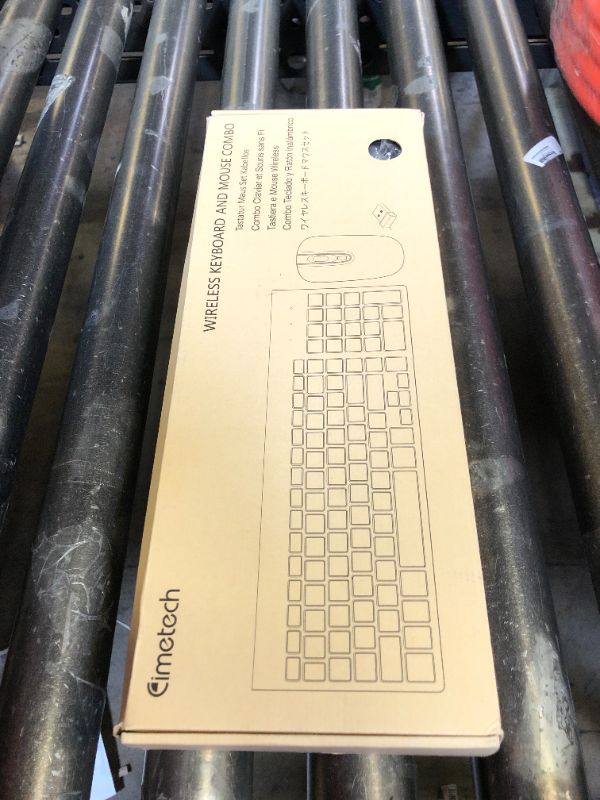 Photo 1 of cimetech EasyTyping KF10 Wireless Keyboard and Mouse Combo, [Silent Scissor Switch Keys][Labor-Saving Keys]Ultra Slim Wireless Computer Keyboard and Mouse, Easy Setup for PC/Laptop/Mac/Windows - Grey