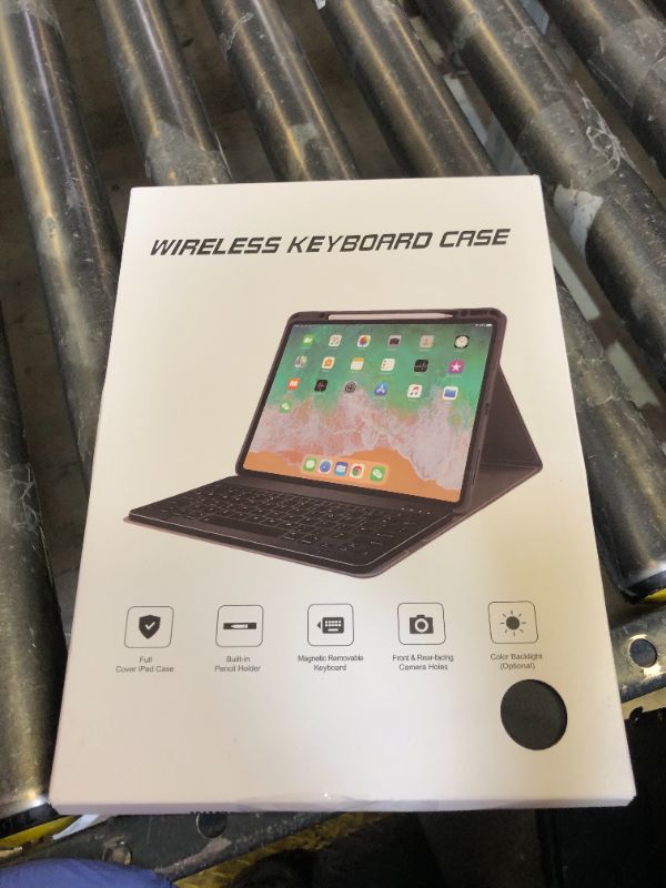 Photo 1 of OYEEICE for iPad 11th (A16) &10th Generation Case with Keyboard - 7 Color Backlit Wireless Detachable Folio Keyboard Cover with Pencil Holder for iPad 11 inch A16 2025 10th Gen 10.9'' 2022 - Black