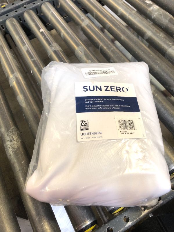 Photo 1 of Sun Zero Oslo Theater Grade Extreme 100% Blackout Rod Pocket Curtain Panel, 52" x 84", White