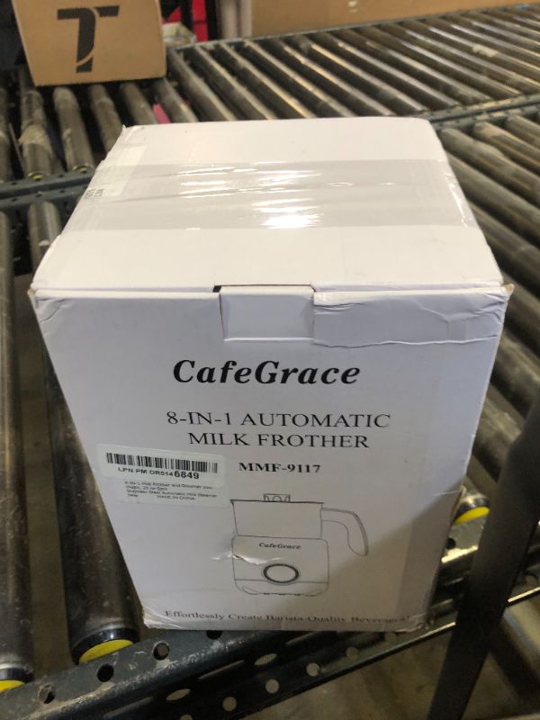 Photo 1 of CafeGrace 8-IN-1 Milk Frother and Steamer, 21oz/600ml Split Stainless Steel Automatic Hot and Cold Foam Maker and Milk Steamer for Latte, Cappuccino, Macchiato, Hot Chocolate, Hot Milk1044223760

