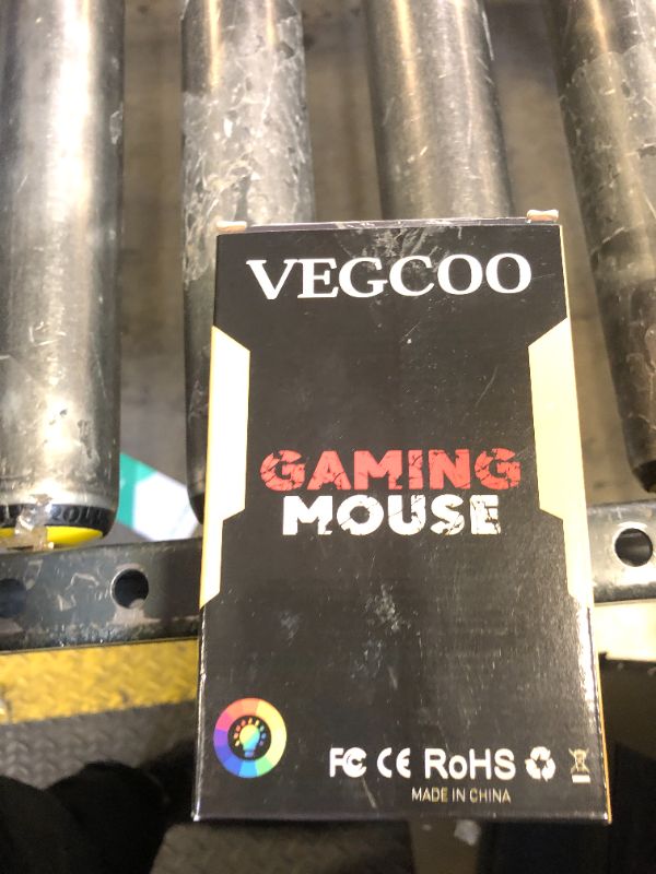 Photo 1 of VEGCOO C10 Wireless Gaming Mouse Rechargeable Silent Optical Mice 7 Colors LED Lights, 7 Buttons 2400/1600/800DPI (Black)