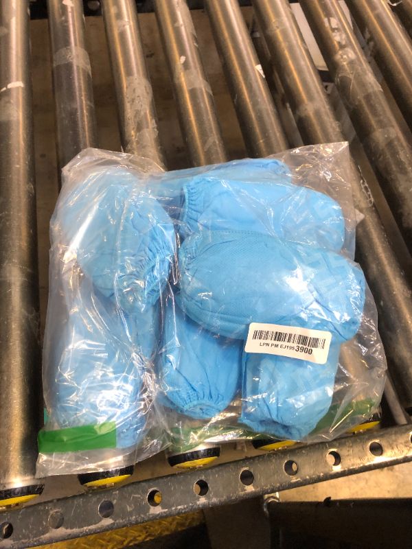 Photo 1 of G & F Products - 13033 Premium 100 Pack (50 Pairs ) Disposable Boot & Shoe Covers Slip - Resistant fits up to size 11 US Men and 13 US Women, Blue, Large