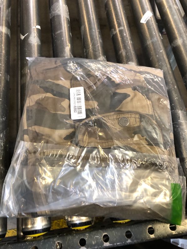 Photo 1 of X RAY Mens Cargo Shorts Camo & Solid Colors 12.5" Inseam Knee Length Classic Fit Multi Pocket (Big and Tall Shorts for Men), Twill Taped Brown Camo, 36