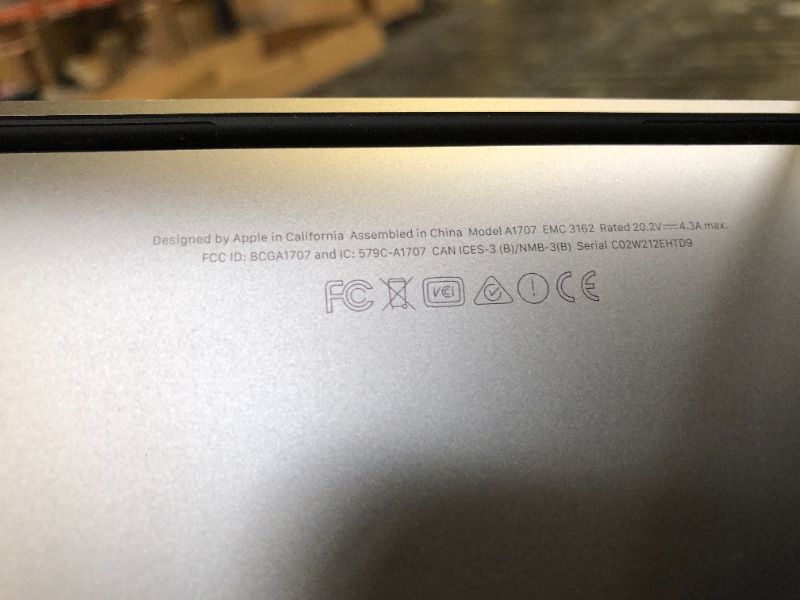 Photo 1 of 2017 Apple MacBook Pro with 3.1GHz Intel Core i7 (15-inch, 16GB RAM, 1TB Storage) Space Gray (Renewed)