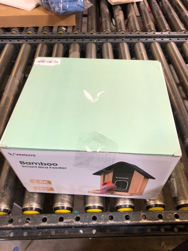Photo 1 of VINGUYS® Smart Bird Feeder with Camera, 2.5K UHD Bird Camera AI Identifies 11,000+ Bird's Species, Real-time Bird's Videos & Pictures, Solar Powered Wireless Outdoor, Ideal Gift for Dad