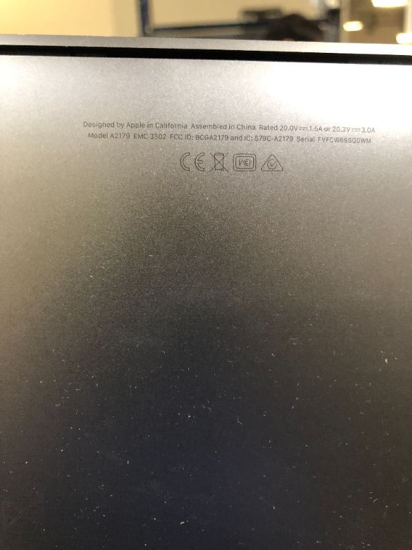Photo 1 of 2020 Apple MacBook Air with 1.1GHz Intel Core i3 (13-inch, 8GB RAM, 128GB SSD Storage) (QWERTY English) Space Gray (Renewed)