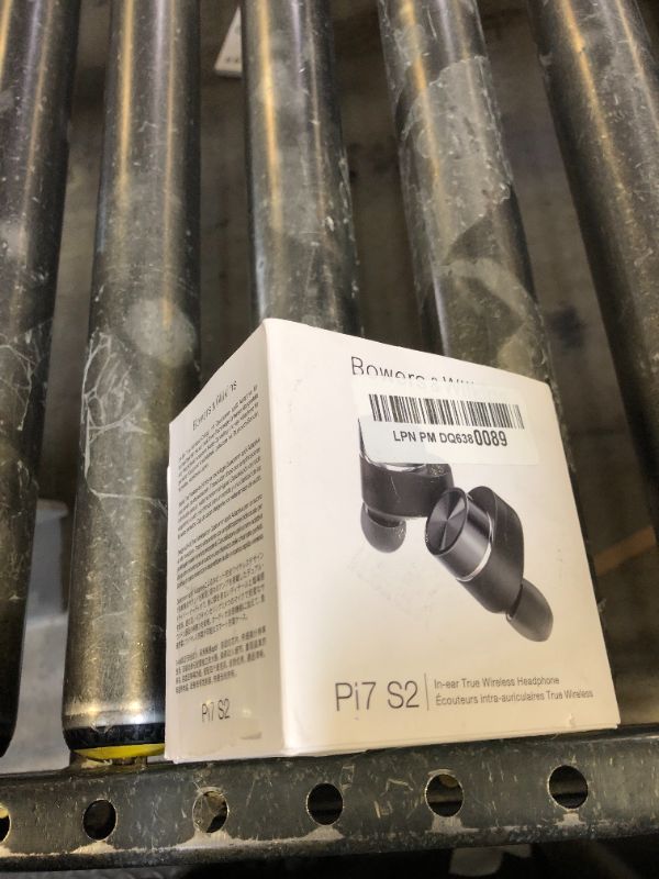 Photo 1 of Bowers & Wilkins Pi7 S2 True Wireless Earbuds - Active Noise Cancellation, Qualcomm aptX Technology, Bluetooth, Crystal-Clear Calls, Wireless & 15-Minute Quick Charging, Satin Black