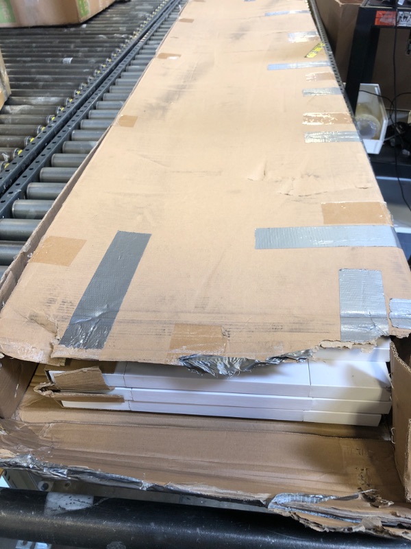 Photo 1 of Roymelo Preassembled White Bifold Doors for 60"×80" Opening, Sliding Interior Closet Folding Barn Door Slab with 5FT Concealed Hardware Kit Included, 3-Panel, MDF Wood Panel Covered with PVC Surface