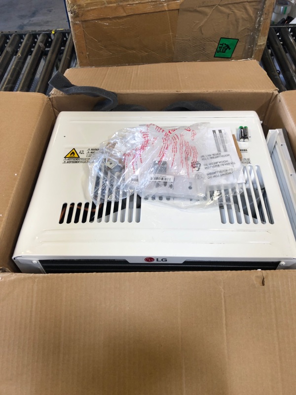 Photo 1 of LG LW8024RSMX Window Conditioner, Wi-Fi Enabled w/Remote, 350 Sq.Ft, 4-Way Air Deflection, 3 Cooling and Fan Speeds, 115V, 8,000 BTU, White