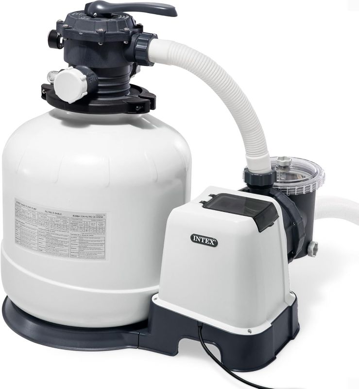 Photo 1 of Intex 26651EG 3,000 GPH Above Ground Pool Sand Filter Pump with Automatic Timer