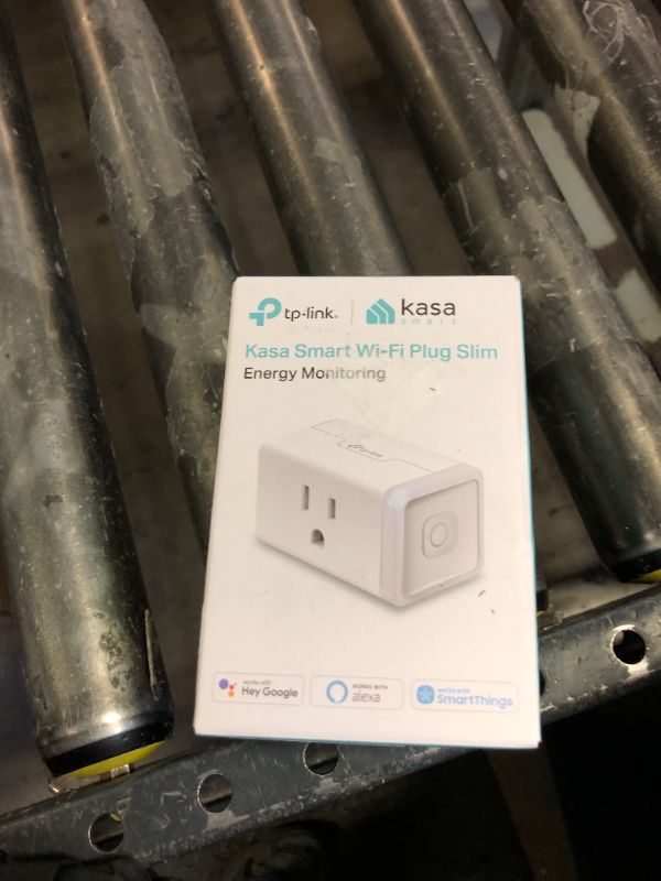 Photo 1 of Kasa Smart Plug Mini with Energy Monitoring, Smart Home Wi-Fi Outlet Works with Alexa, Google Home & IFTTT, Wi-Fi Simple Setup, No Hub Required (KP115), White