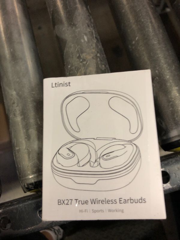 Photo 1 of Wireless Earbud, Bluetooth 5.4 Headphones IP7 Waterproof Sport, 75Hrs Running Wireless Earphones with ENC Noise Canceling Mic, Deep Bass Over Ear bud with Earhooks for Android, iOS, Workout, Gym, Blue