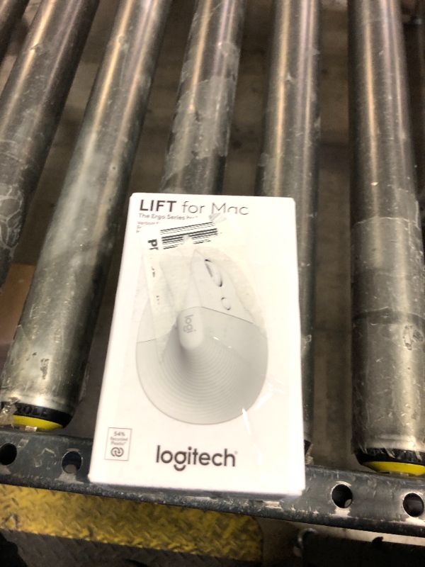 Photo 1 of Logitech Lift for Mac Wireless Vertical Ergonomic Mouse, Bluetooth, Quiet Clicks, Silent Smartwheel, 4 Customizable Buttons, for macOS/iPadOS/MacBook Pro/Macbook Air/iMac/iPad - Off White
