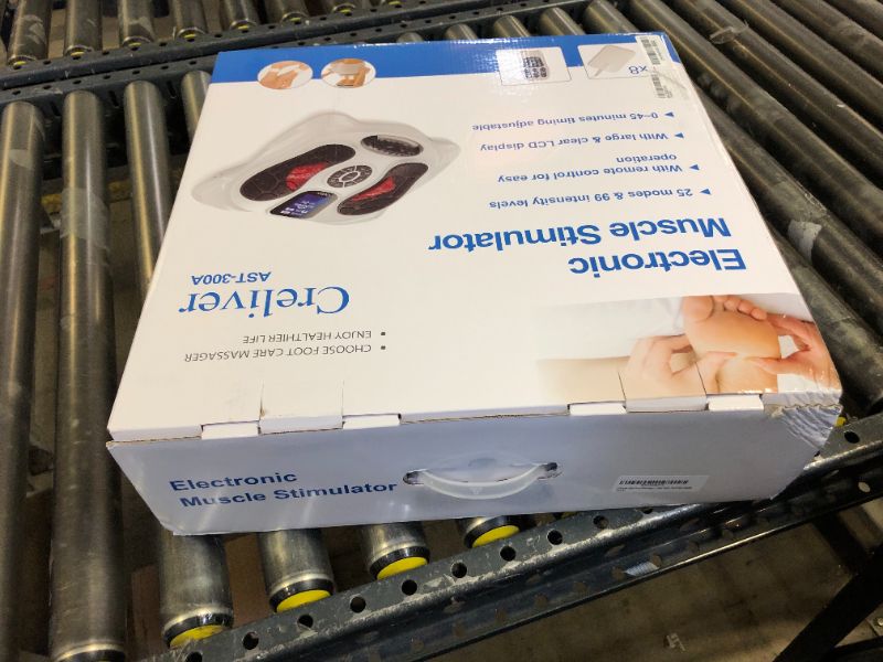 Photo 1 of Creliver EMS Foot Massager for Neuropathy, Corded Electric Pro Foot Stimulator for Home Use - Pain Relief & Circulation, TENS Unit Nerve Muscle Stimulator with 8 Electrode Pads, HSA FSA Eligible
