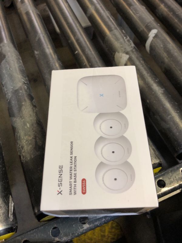 Photo 1 of X-Sense Wi-Fi Water Leak Detector, Smart Water Sensor Alarm, Water Detector Alarm with 1700 ft Transmission Range for Kitchens, Basements, Bathrooms, 3 Water Detectors & 1 Base Station, Model SWS54
