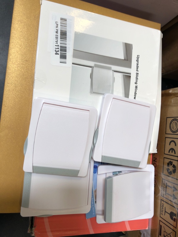 Photo 1 of Sliding Door Lock, 4 Pack Child Safety Sliding Glass Door Lock for Sliding Glass Doors, Sliding Windows, Sliding Closet, etc. Easy to Installation Provides More Security for Your Baby and Pets
