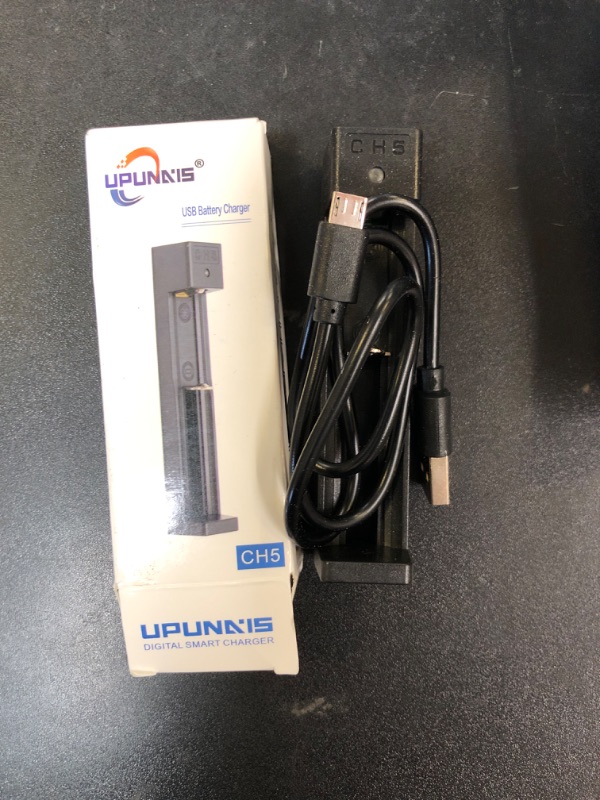 Photo 1 of 18650 Battery Charger, Suitable for Lithium Battery 18650 20700 10440 14500 18500 16340 17500 Battery Charger, USB Single Slot li-ion Rechargeable Battery Charger (Battery not Included)
