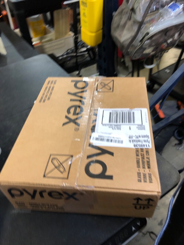 Photo 1 of Pyrex Freshlock Glass Food Storage Container, Airtight & Leakproof Locking Lids, Freezer Dishwasher Microwave Safe, 4 Cup (Square)