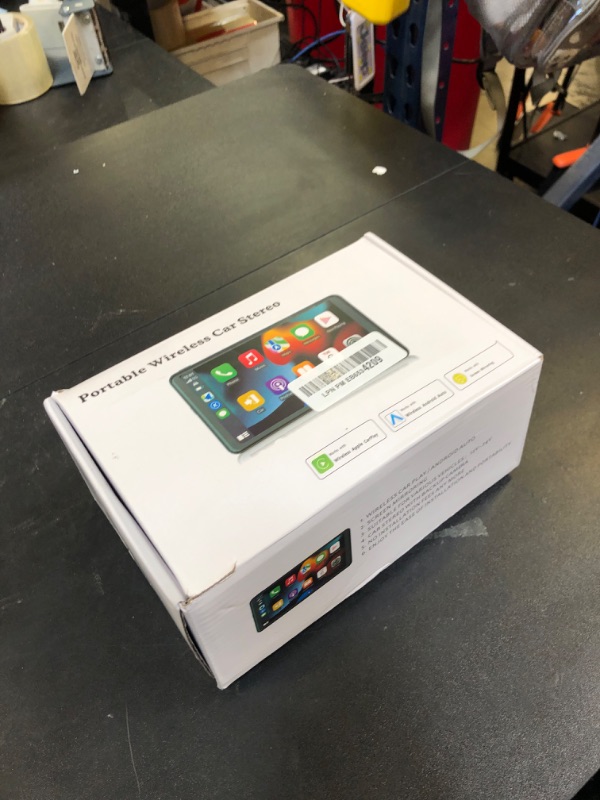 Photo 1 of Portable Carplay Screen for Car, 7" Wireless Carplay & Android Auto with Bluetooth, HD Backup Camera, GPS Navigation, Siri, FM, AUX, Mirror Link for All Vehicles