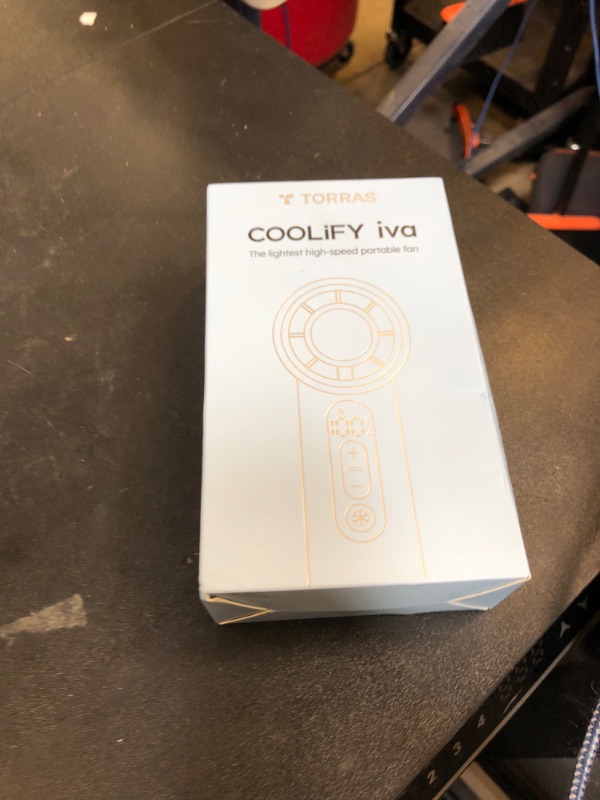 Photo 1 of TORRAS COOLiFY iva Handheld Fan with Ice Cooler, [Chill to 60.8F in 1s] 0-100 Speed, Super Mini Powerful Portable Fan, 5000mAh Rechargeable Hand Fan, Travel Essentials, Gifts for Dad Husband, Ivory