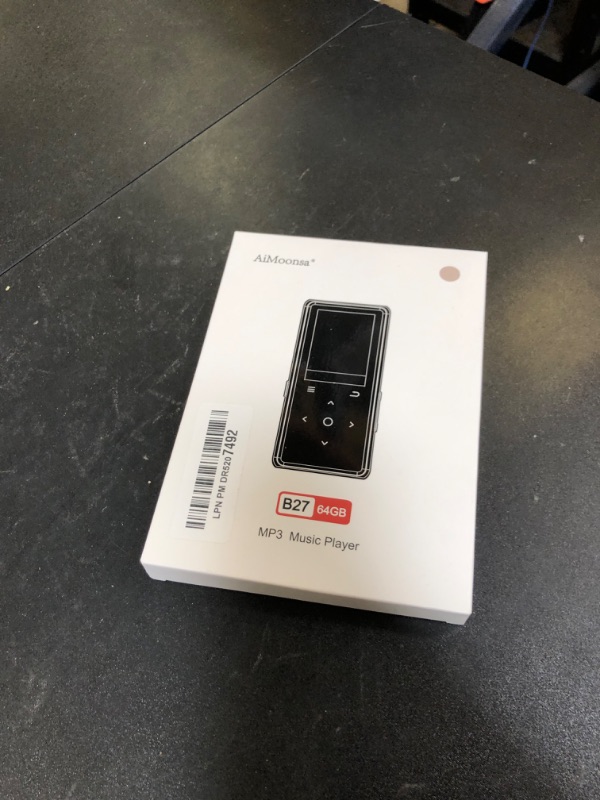 Photo 1 of 64GB MP3 Player with Bluetooth 5.2, AiMoonsa Music Player with Built-in HD Speaker, FM Radio, Voice Recorder, HiFi Sound, E-Book, Earphones Included