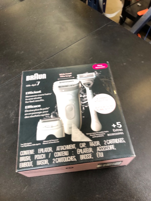 Photo 1 of Braun Silk-épil 7 Epilator, Wet & Dry, Lasting Smooth Skin, SE7-141