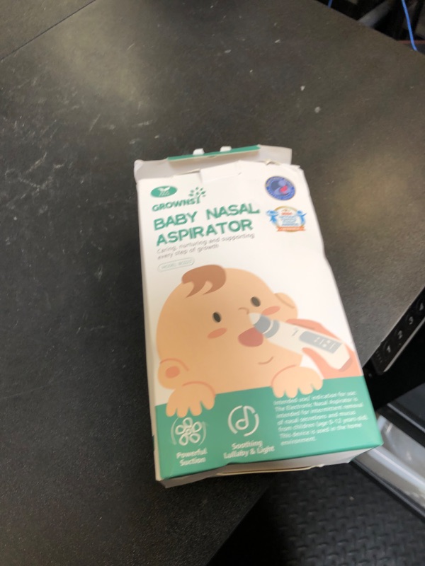 Photo 1 of GROWNSY Nasal Aspirator for Baby, Electric Baby Nose Sucker with Larger Suction Chamber and More Powerful Suction, Automatic Nose Cleaner with Music and Light Soothing Function