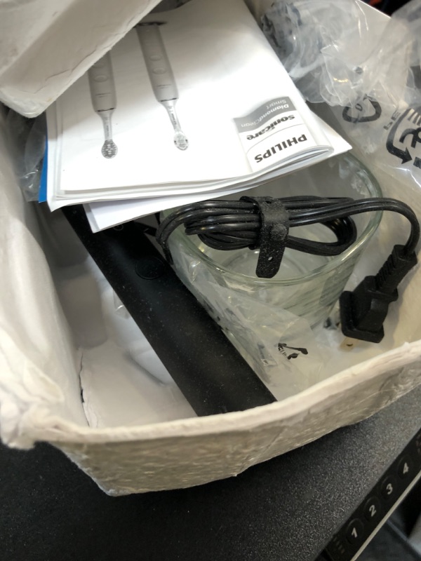 Photo 1 of Philips Sonicare DiamondClean Smart 9500 Electric Toothbrush, Sonic Toothbrush with App, Pressure Sensor, Brush Head Detection, 5 Brushing Modes and 3 Intensity Levels, Black, Model HX9923/11