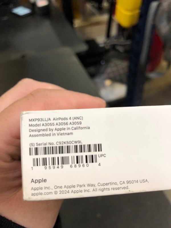 Photo 1 of Apple AirPods 4 Wireless Earbuds, Bluetooth Headphones, with Active Noise Cancellation, Adaptive Audio, Transparency Mode, Personalized Spatial Audio, USB-C Charging Case, Wireless Charging, H2 Chip